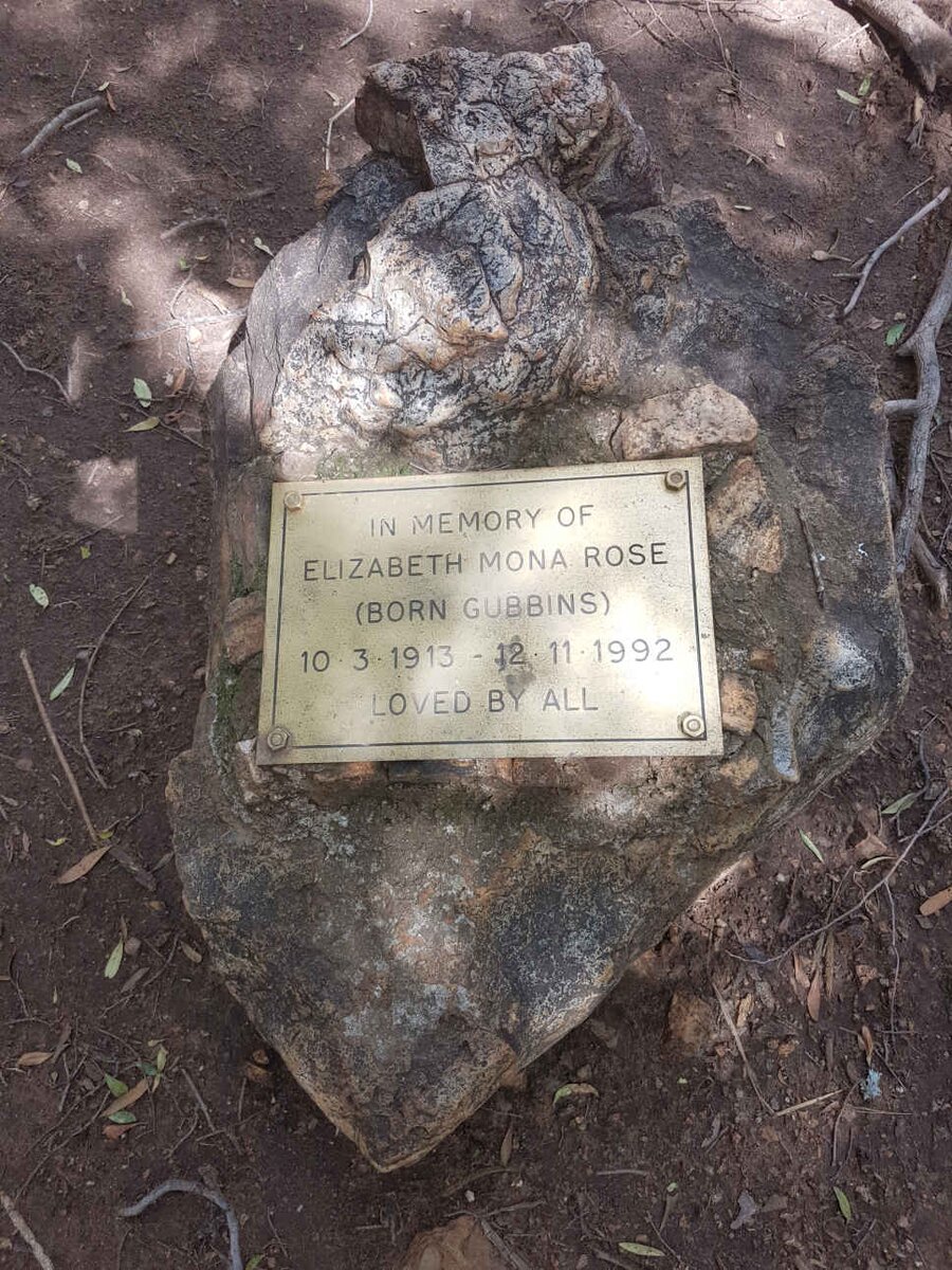 ROSE Elizabeth Mona nee GUBBINS 1913-1992