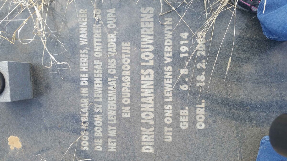 LOUWRENS Dirk Johannes 1914-2002