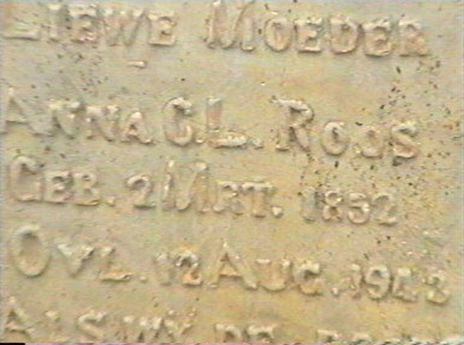 ROOS Anna C.L. 1852-1943