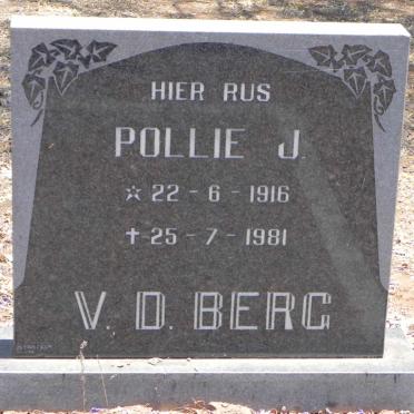 BERG Pollie J., v.d. 1916-1981