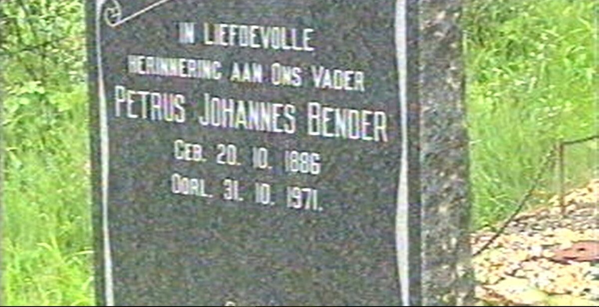 BENDER Petrus Johannes 1886-1971