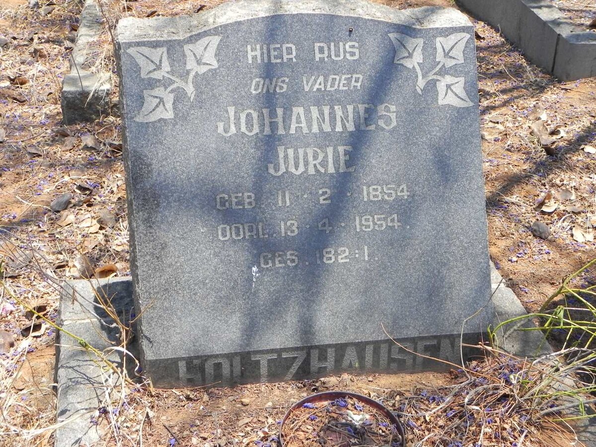 HOLTZHAUSEN Johannes Jurie 1854-1954