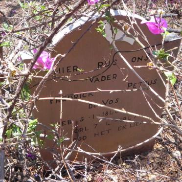 VOS Fredrick Petrus, de 1860-1947