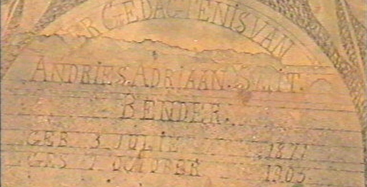 BENDER Andries Adriaan Smit 1871-1905