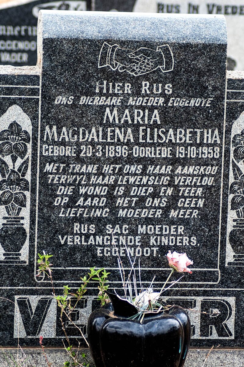 VENTER Maria Magdalena Elisabetha 1896-1958