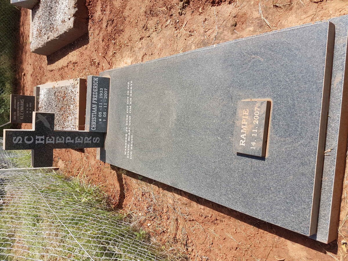 SCHEEPERS Christiaan Frederick 1933-2007 :: ? Rampie -2007