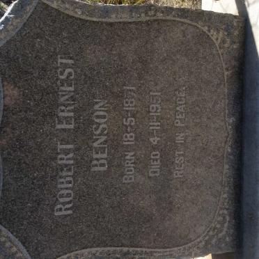 BENSON Robert Ernest 1871-1951