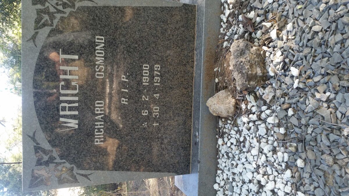 WRIGHT Richard Osmond 1900-1979