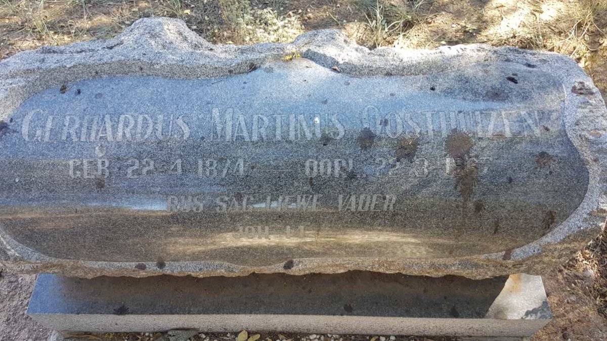 OOSTHUIZEN Gerhardus Martinus 1874-1967