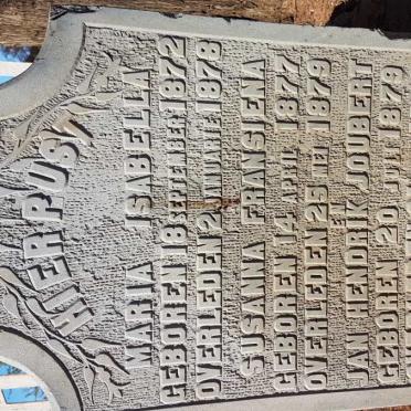 JOUBERT Maria Isabella 1872-1878 :: JOUBERT Susanna Fransiena 1877-1979 :: JOUBERT Jan Hendrik 1879-1879