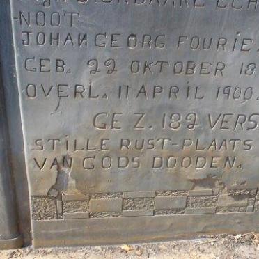 FOURIE Johan Georg 1860-1900