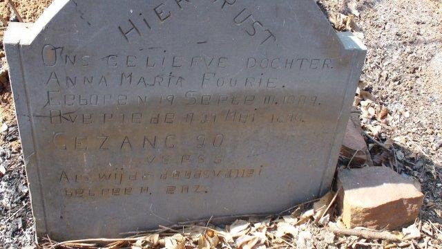 FOURIE Anna Maria 1889-1890