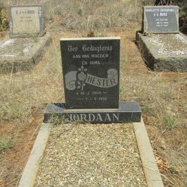 JORDAAN Hester 1908-1992