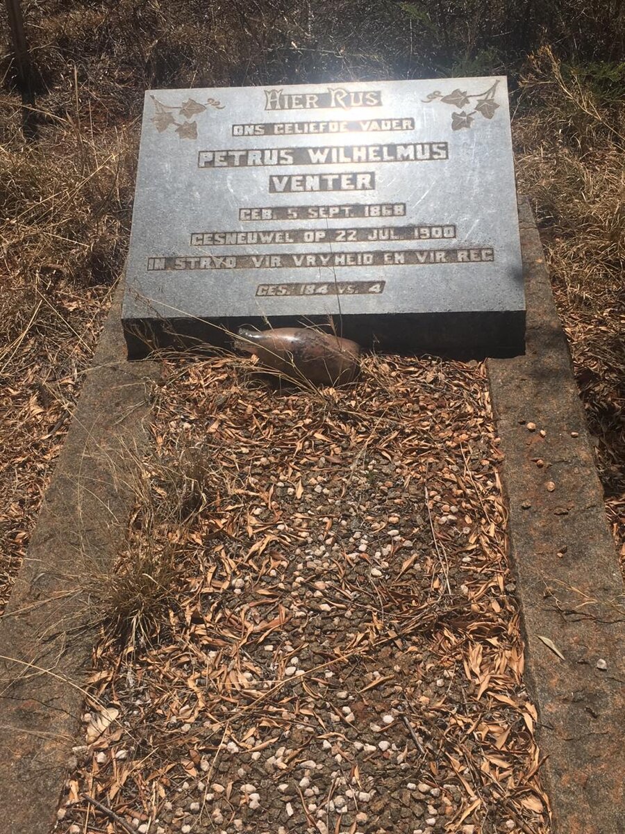 VENTER Petrus Wilhelmus 1868-1900