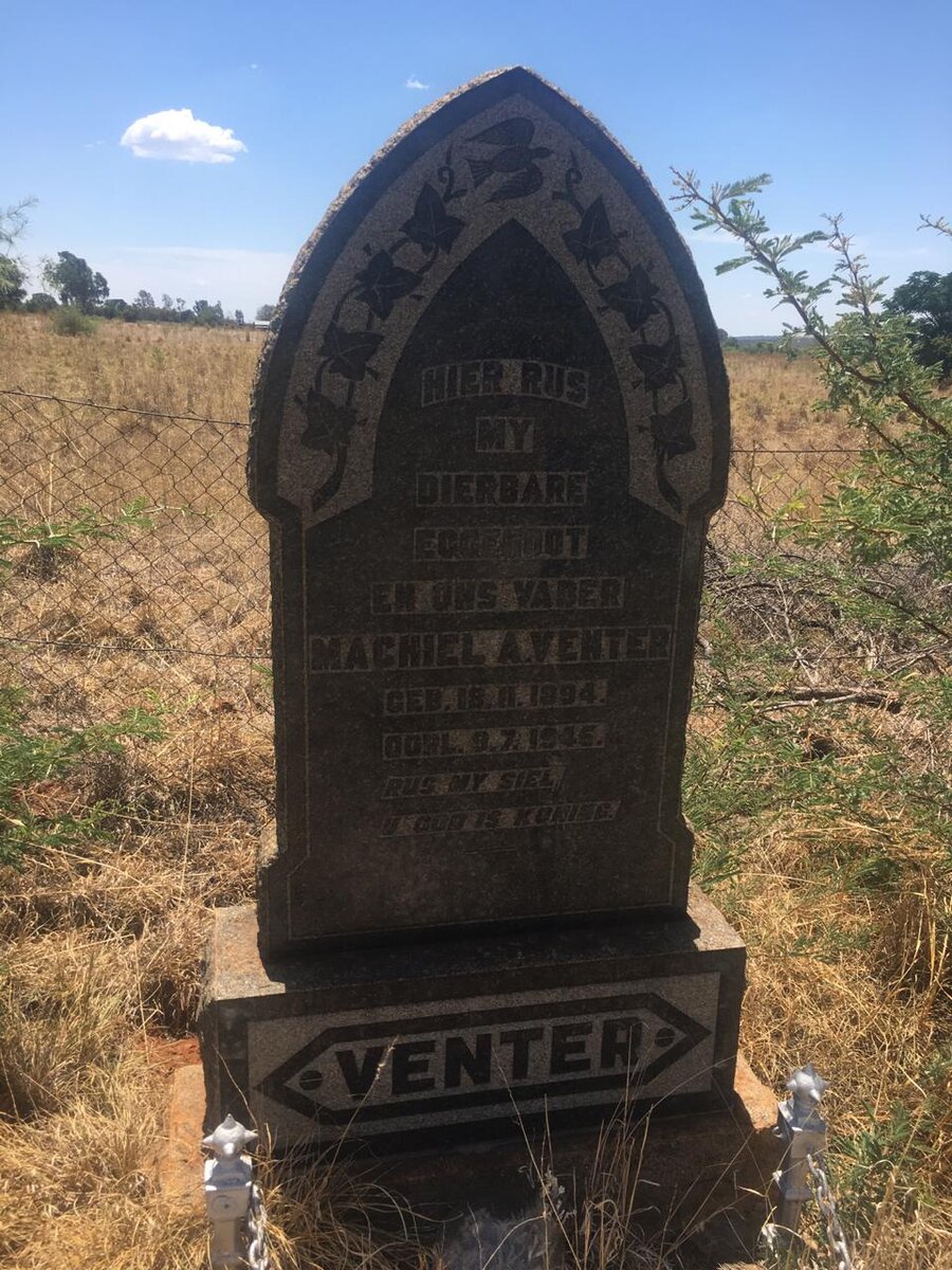 VENTER Machiel A. 1894-1945