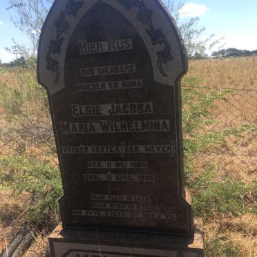 KEULDER Elsie Jacoba Maria Wilhelmina voorheen VENTER nee MEYER 1900-1966