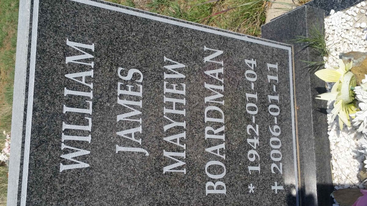 BOARDMAN William James Mayhew 1942-2006