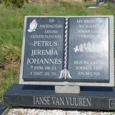 VUUREN Petrus Jeremia Johannes, Janse van 1930-2007
