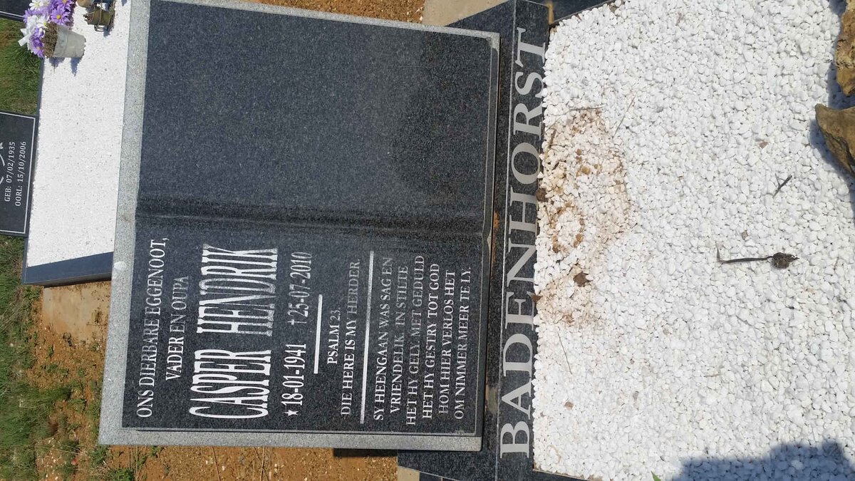 BADENHORST Casper Hendrik 1941-2010