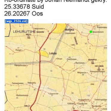 1.Map of the farm Bloemfontein, Zeerust district