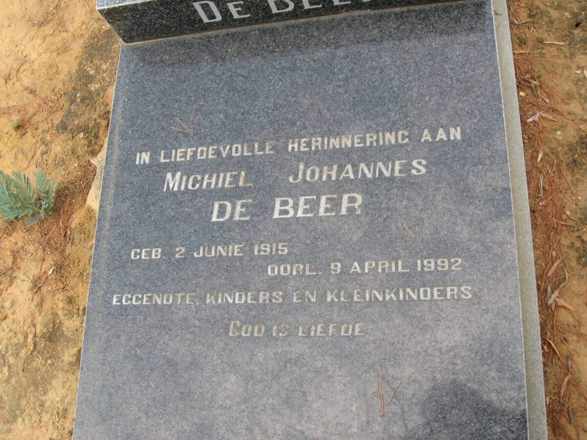 BEER Michiel Johannes, de 1915-1992