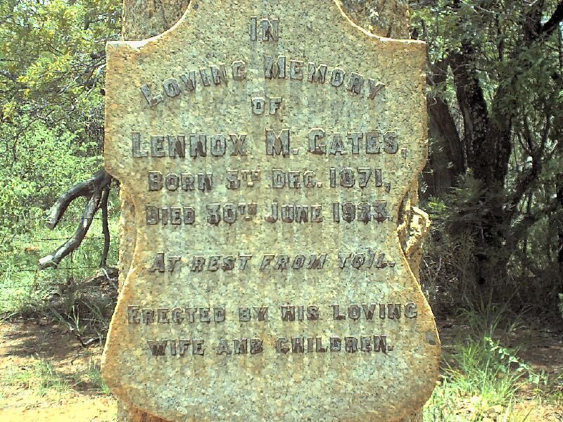 GATES Lennox M. 1871-1923