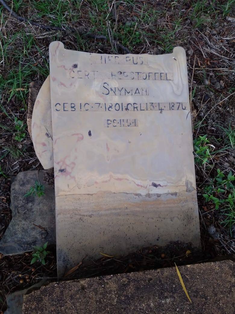 SNYMAN Gert Christoffel 1801-1870