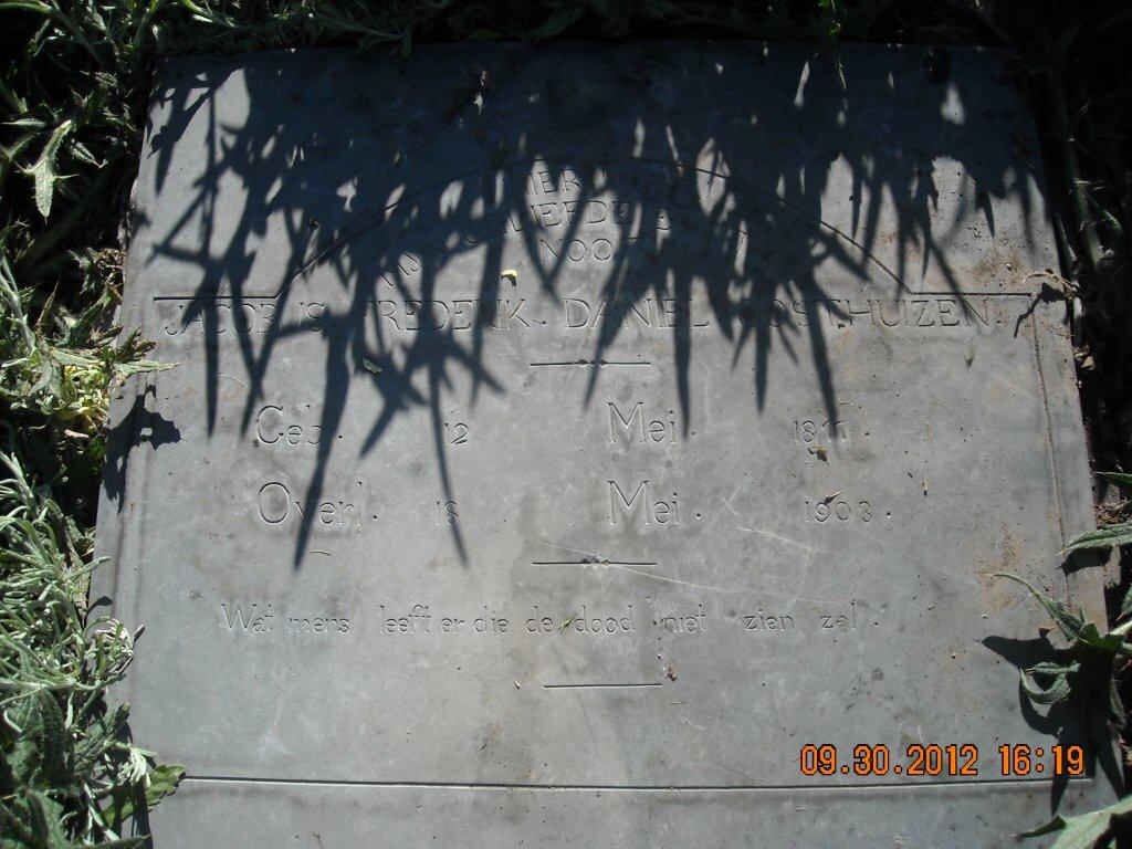 OOSTHUIZEN Jacobus Frederik Daniel 1877-1903