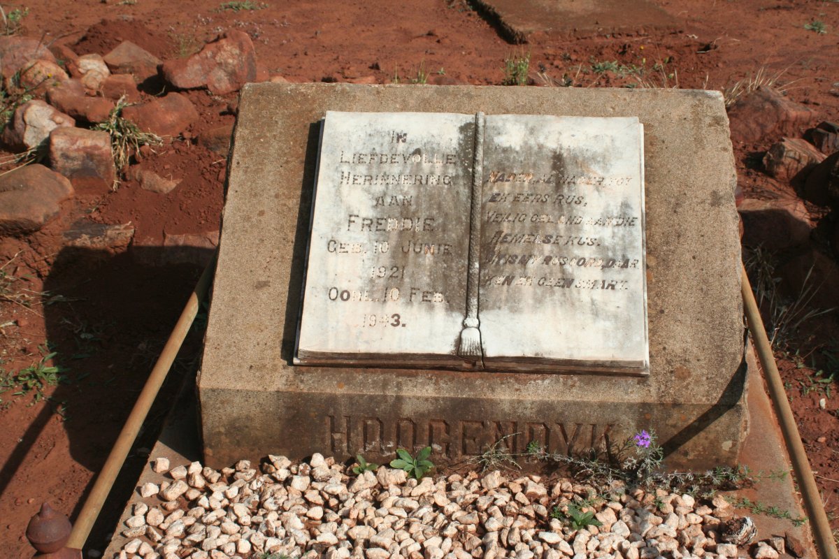 HOOGENDYK Freddie 1921-1943