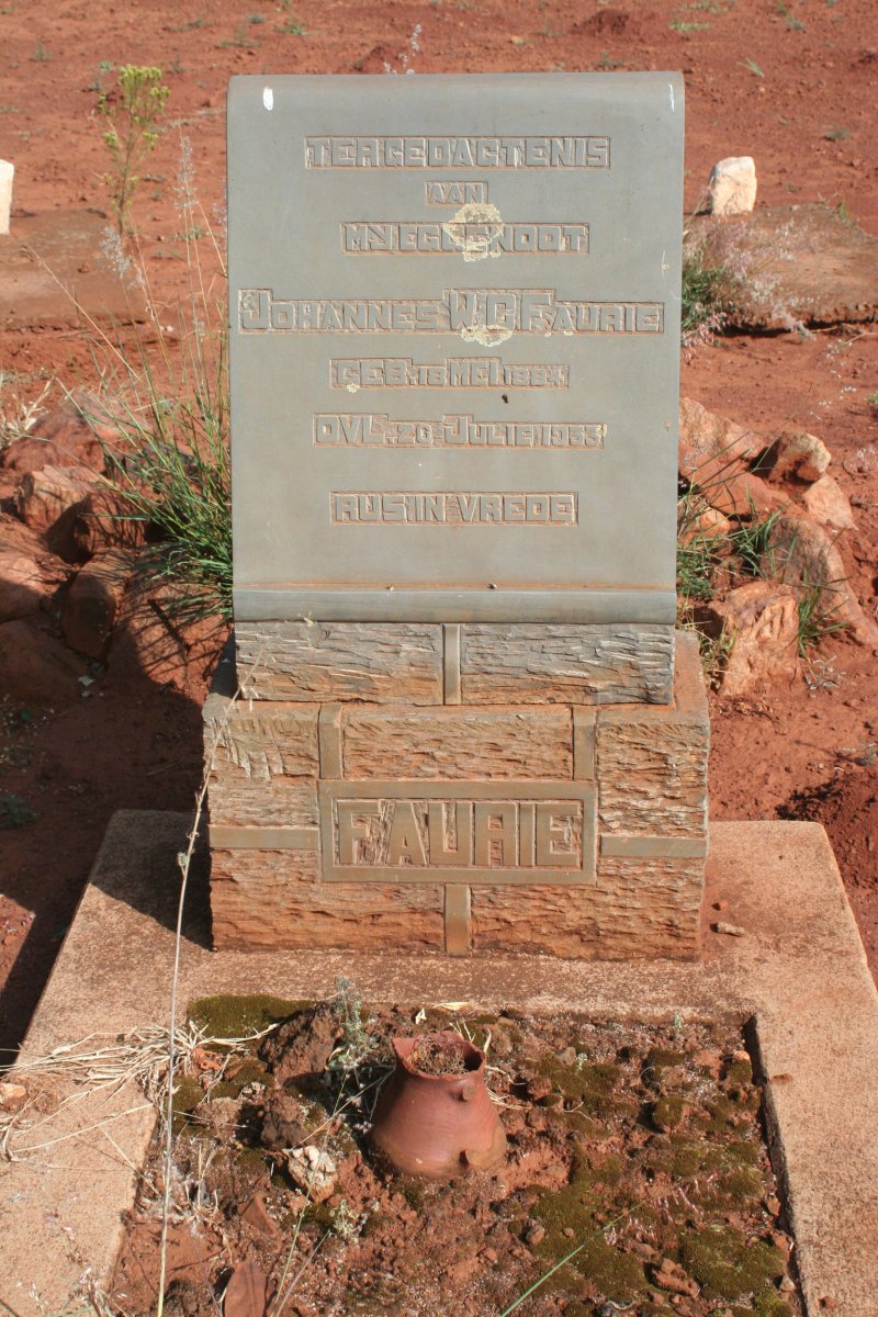 FAURIE Johannes W.C. 1884-1935