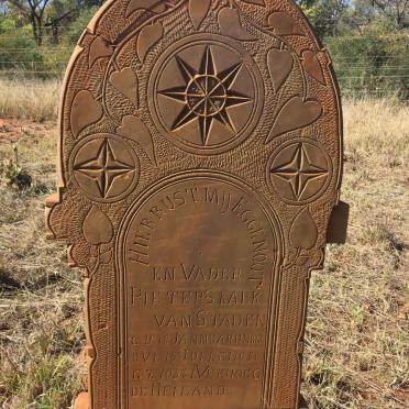 STADEN Pieter Skalk, van 1864-1938