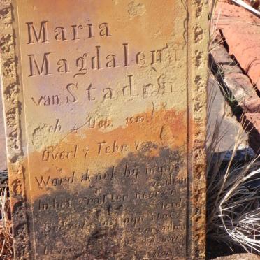 STADEN Maria Magdalena, van 1910-191?