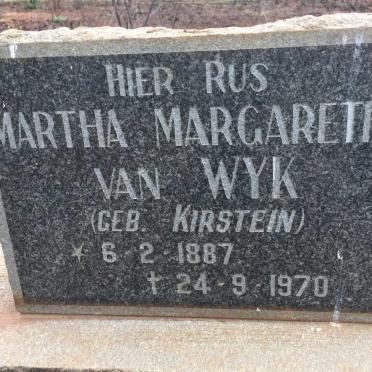 WYK Martha Margaretha, van nee KIRSTEIN 1887-1870