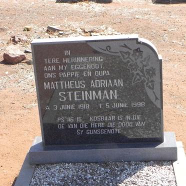 STEINMAN Mattheus Adriaan 1918-1998