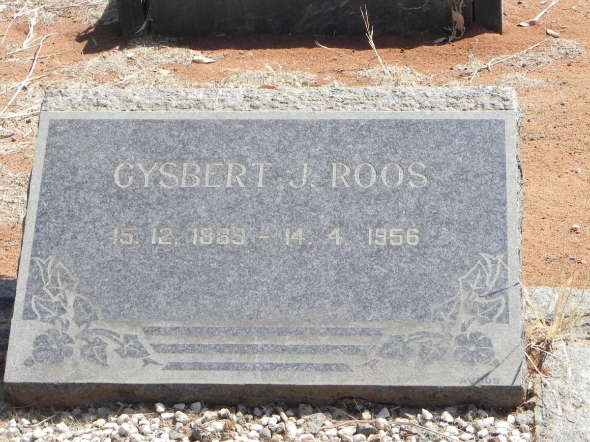 ROOS Gysbert J. 1889-1956