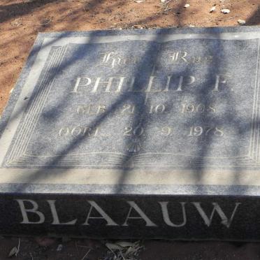 BLAAUW Phillip F. 1908-1978