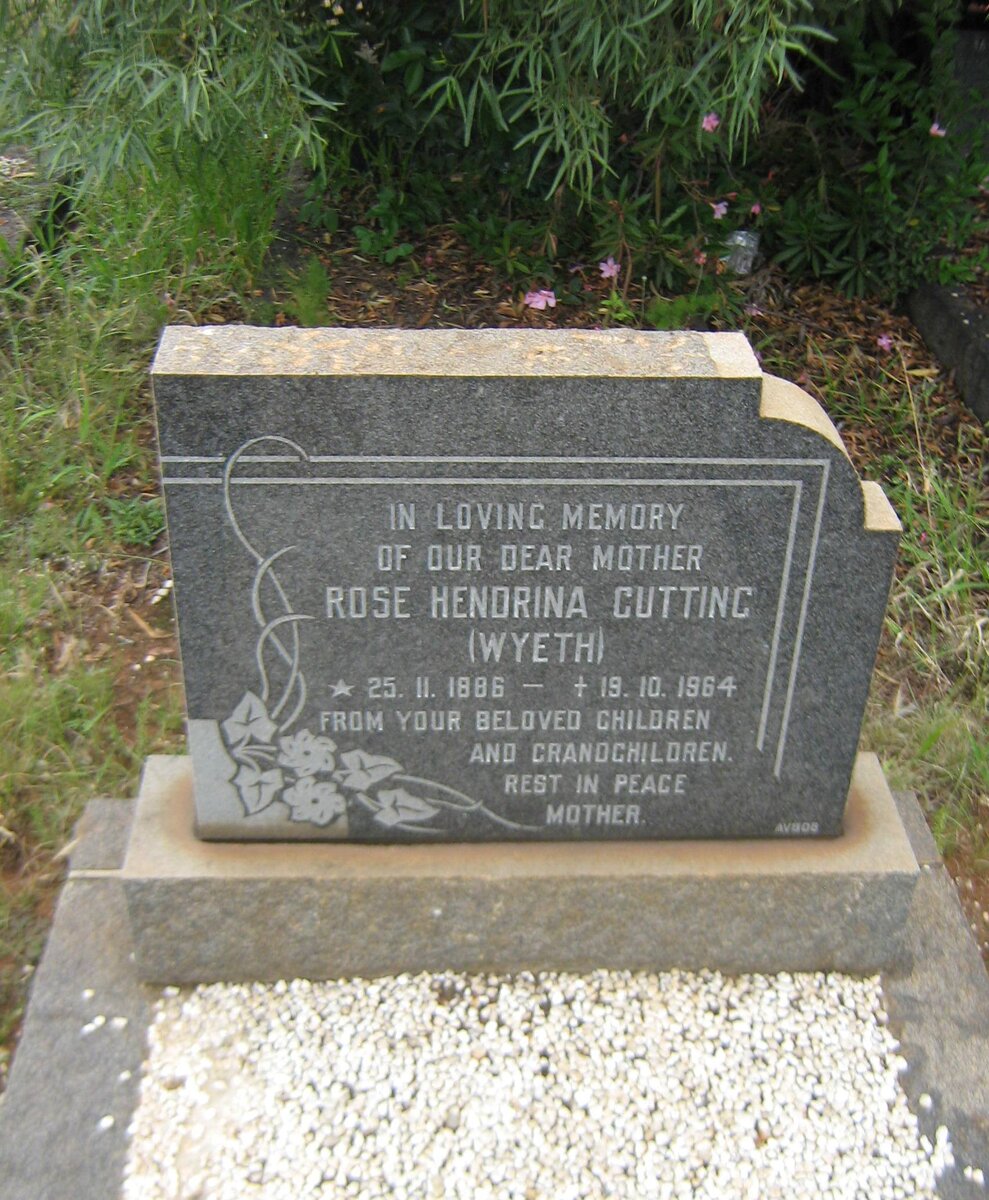 CUTTING Rose Hendrina nee WYETH 1886-1964