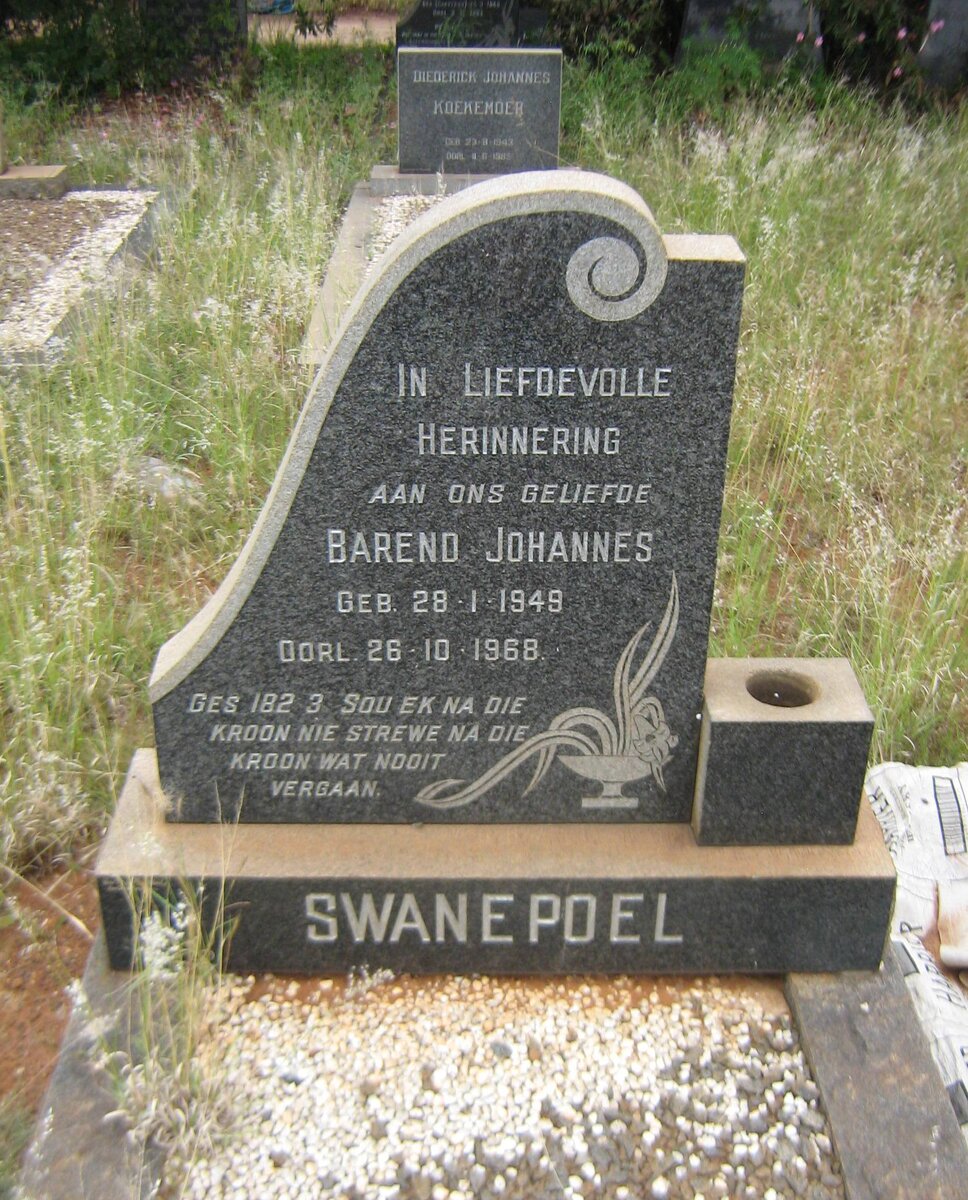 SWANEPOEL Barend Johannes 1949-1968