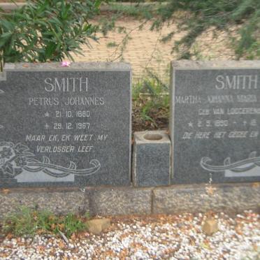 SMITH Petrus Johannes 1880-1967 &amp; Martha Johanna Maria Petronella VAN LOGGERENBERG 1890-1956