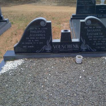 VOLSCHENK Philippus Johannes 1923-1988 &amp; Susanna Elizabeth VERREYNNE 1925-1984