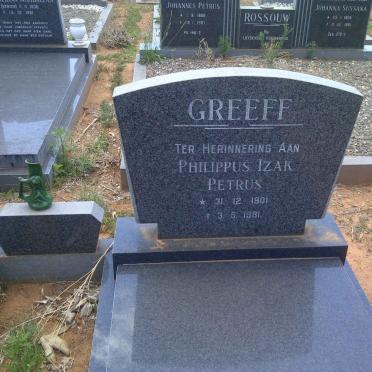 GREEFF Philippus Izak Petrus 1901-1981