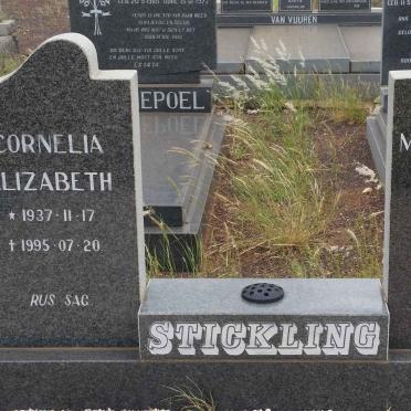 STICKLING Martheunnes Johannes 1934-1996 &amp; Cornelia Elizabeth 1937-1995