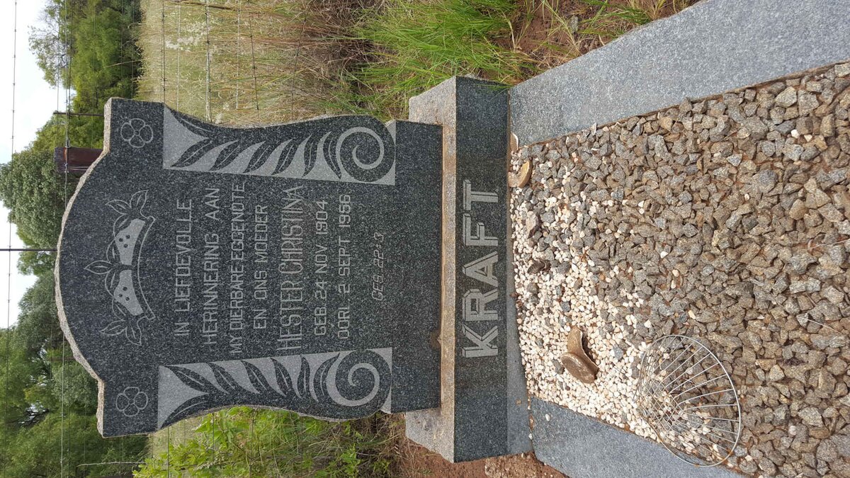 KRAFT Hester Christina 1904-1956