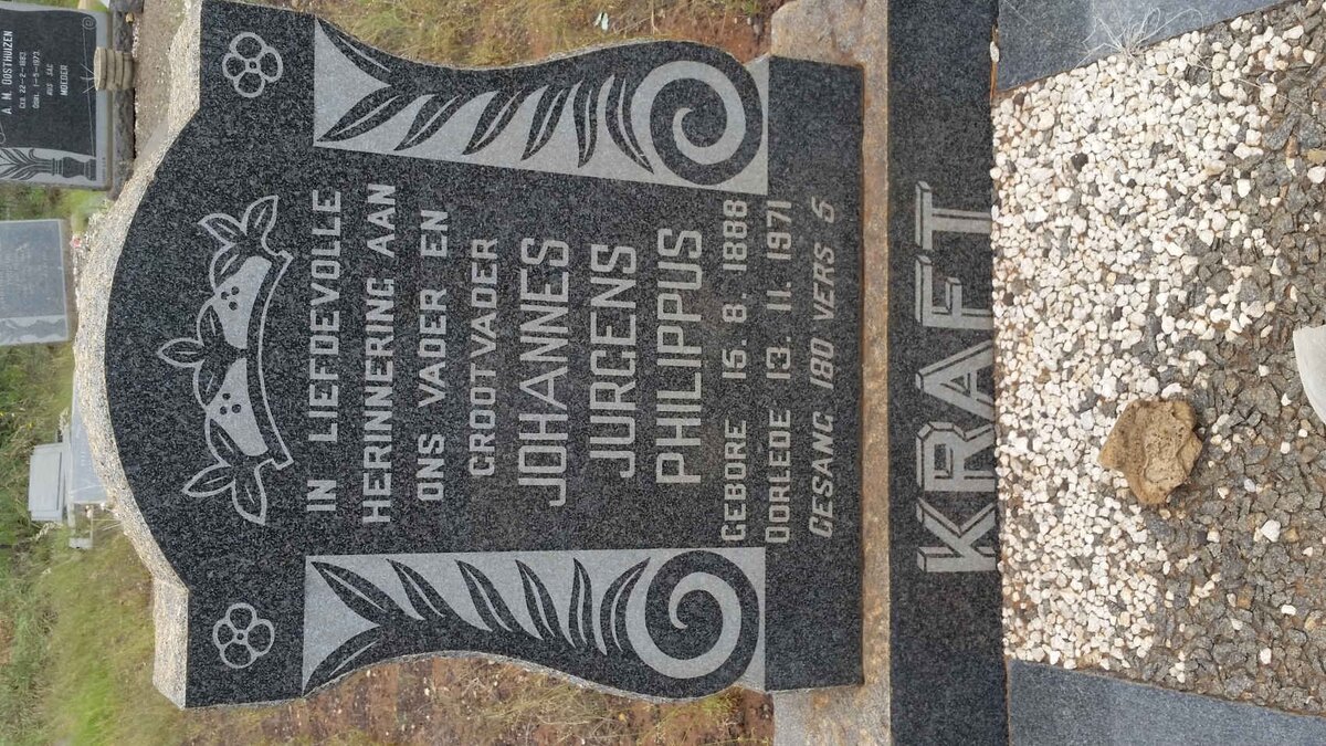 KRAFT Johannes Jurgens Philippus 1888-1971