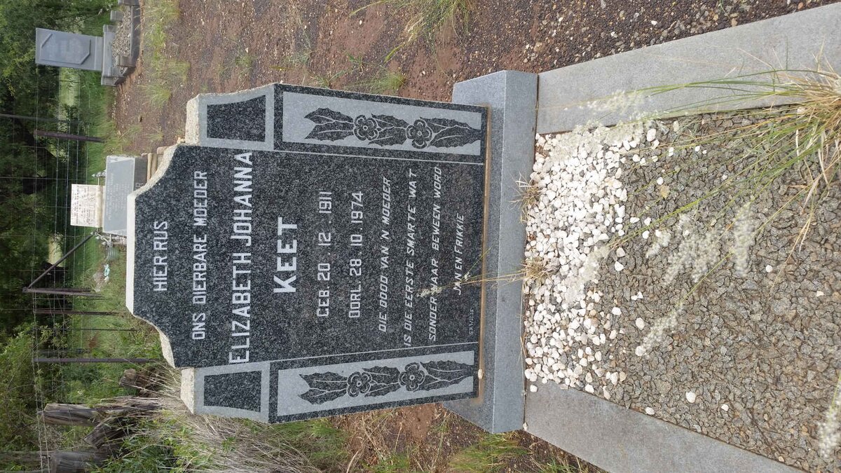 KEET Elizabeth Johanna 1911-1974