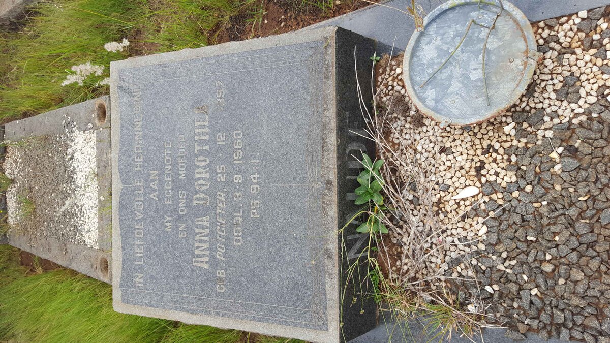 NAUDE Anna Dorothea nee POTGIETER 1897-1960