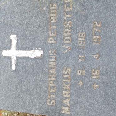 VORSTER Stephanus Petrus Markus 1918-1972