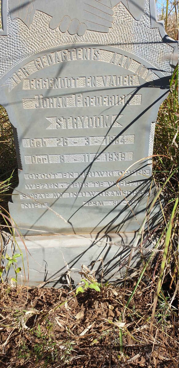 STRYDOM Johan Frederick 1884-1939