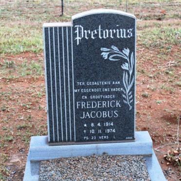 PRETORIUS Frederick Jacobus 1914-1974