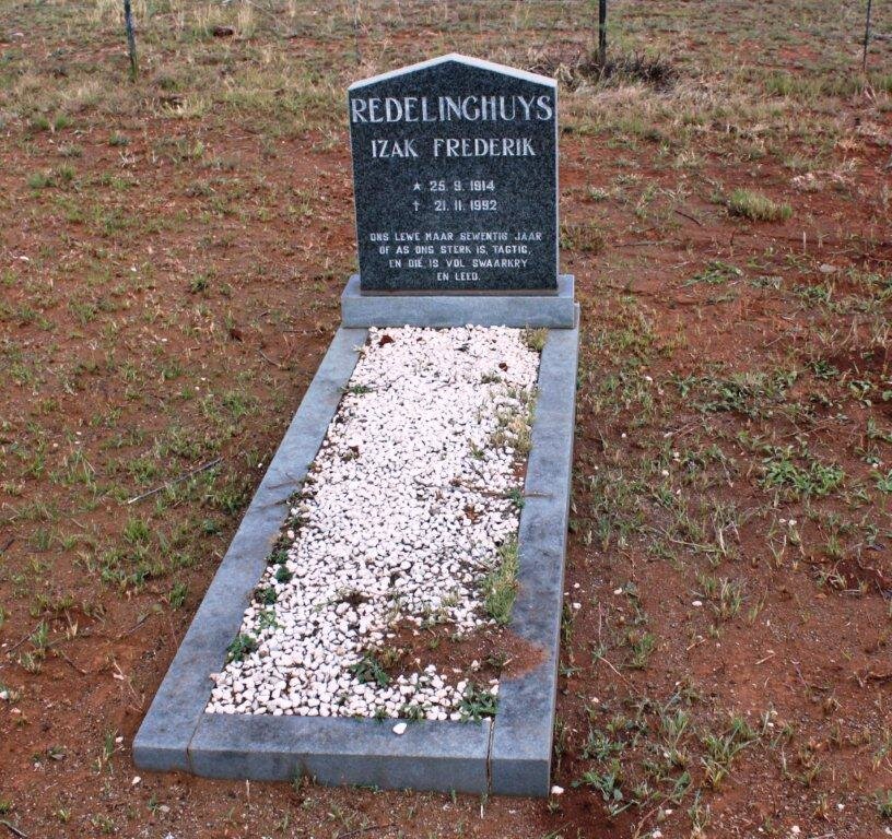 REDELINGHUYS Izak Frederik 1914-1992